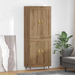vidaXL Bufet Stejar Artizanal 69, 5 x 34 x 90 cm Lemn compozit GartenMobel Dekor (3402748) Comoda