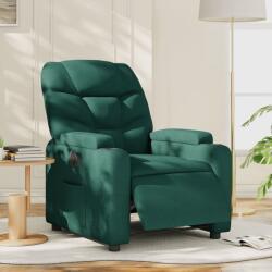 vidaXL Fotoliu rabatabil electric, verde închis, material textil GartenMobel Dekor (3204578)