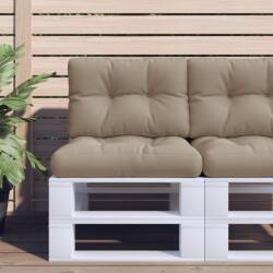 vidaXL Perna de paleti, gri taupe, 60x40x12 cm, material textil GartenMobel Dekor (360565)