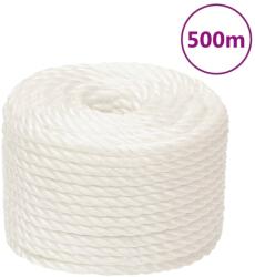 vidaXL Franghie de lucru, Alb, 10 mm, 500 m, polipropilena GartenMobel Dekor (153054)