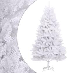 vidaXL Brad de Craciun artificial cu suport si balamale, alb, 300 cm GartenMobel Dekor (357790)