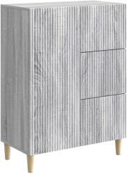 vidaXL Bufet cu sertar Sonoma gri 66 x 34, 5 x 90 cm Lemn prelucrat GartenMobel Dekor (894631) Comoda