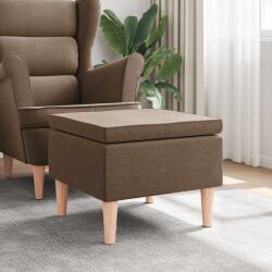 vidaXL Scaun cu picioare din lemn, maro, material textil GartenMobel Dekor (329450)