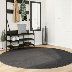 vidaXL Covor "IZA" aspect scandinav, cu fire scurte, antracit, Ø 200cm GartenMobel Dekor (375437) Covor