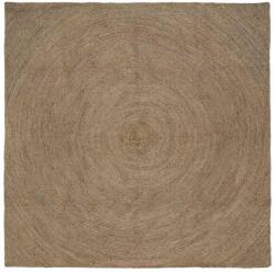 vidaXL Covor Gri 200 x 200 cm Iuta GartenMobel Dekor (42010545) Covor
