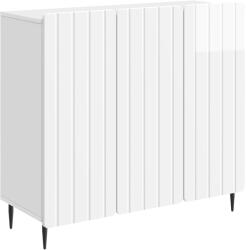 vidaXL Bufet Alb foarte lucios 89 x 34, 5 x 82 cm Lemn prelucrat GartenMobel Dekor (894419) Comoda