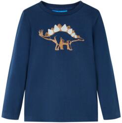 vidaXL Tricou pentru copii cu maneci lungi bleumarin 116 GartenMobel Dekor (12861)