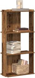 vidaXL Biblioteca cu 3 etaje din lemn vechi 60x30x120cm lemn prelucrat GartenMobel Dekor (860272) Biblioteca