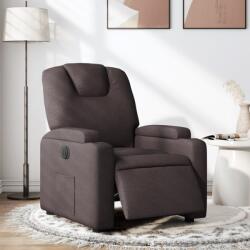 vidaXL Fotoliu rabatabil electric, maro închis, material textil GartenMobel Dekor (3204349)