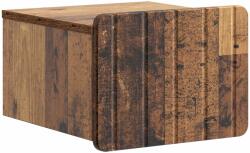 vidaXL Dulap de noapte suspendat, lemn vechi, 33 x 34, 5 x 24 cm, cu sertar (898271)