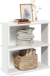 vidaXL Biblioteca cu 3 niveluri, alb 60x30x60 cm lemn prelucrat GartenMobel Dekor (860247) Biblioteca