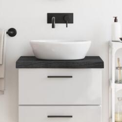 vidaXL Blat de baie, gri închis, 60x60x(2-6) cm, lemn masiv tratat GartenMobel Dekor (3156208)