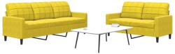 vidaXL Set de canapele cu perne, 2 piese, galben, catifea GartenMobel Dekor (3278397) Canapea