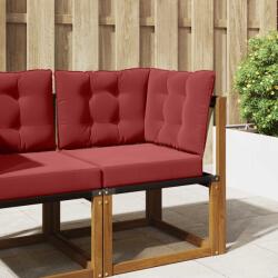 vidaXL Perna pentru canapea de exterior 3 pcs bordo Poliester GartenMobel Dekor (900804)