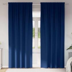 vidaXL Perdele Opaque cu Inel 2 pcs Albastru închis 245 x 140 cm GartenMobel Dekor (4107476)