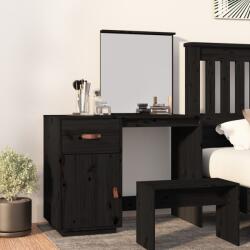 vidaXL Masuta de toaleta, negru, 95x50x134 cm, lemn masiv de pin GartenMobel Dekor (820091)