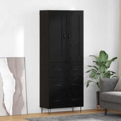 vidaXL Bufet cu sertar Stejar Negru 69, 5 x 34 x 180 cm Lemn compozit GartenMobel Dekor (3416076) Comoda