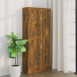 vidaXL Biblioteca, stejar fumuriu, 82, 5x30, 5x185, 5 cm, lemn prelucrat GartenMobel Dekor (815114) Biblioteca