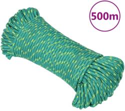 vidaXL Franghie de barca, verde, 4 mm, 500 m, polipropilena GartenMobel Dekor (152702)