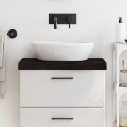 vidaXL Blat de baie, maro închis, 60x40x(2-6) cm, lemn masiv tratat GartenMobel Dekor (3156202)