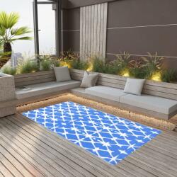 vidaXL Covor de exterior, ARAKIL albastru si alb, 190x290 cm, PP GartenMobel Dekor (310447) Patura
