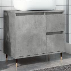 vidaXL Dulap de baie, gri beton, 65x33x60 cm, lemn prelucrat GartenMobel Dekor (857222)