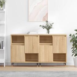 vidaXL Servante, 2 piese, stejar sonoma, lemn prelucrat GartenMobel Dekor (3190120) Comoda