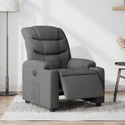 vidaXL Fotoliu rabatabil electric, gri închis, material textil GartenMobel Dekor (3206628)