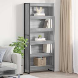 vidaXL Dulap pentru carti 2 pcs Gri Sonoma 80 x 30 x 189, 5 cm GartenMobel Dekor (3403013) Biblioteca
