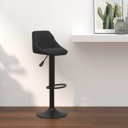 vidaXL Scaun de bar, negru, catifea GartenMobel Dekor (335335)