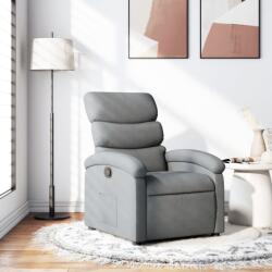 vidaXL Fotoliu rabatabil, gri deschis, material textil GartenMobel Dekor (371689)