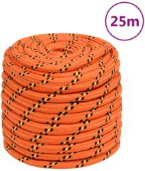 vidaXL Franghie de barca, portocaliu, 16 mm, 25 m, polipropilena GartenMobel Dekor (152678)