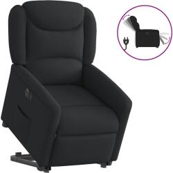 vidaXL Fotoliu electric rabatabil cu ridicare, negru, textil GartenMobel Dekor (3303216)