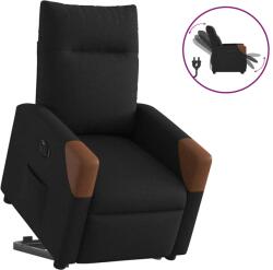 vidaXL Fotoliu electric rabatabil cu ridicare, negru, textil GartenMobel Dekor (3324024)