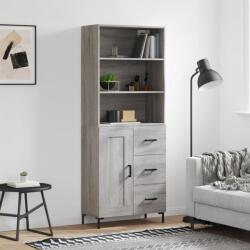 vidaXL Dulap înalt, gri sonoma, 69, 5x34x180 cm, lemn compozit GartenMobel Dekor (3190027) Comoda