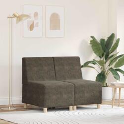 vidaXL Unitate Sofa Modulara Fara Brate 2 pcs Gri închis GartenMobel Dekor (3399790) Canapea