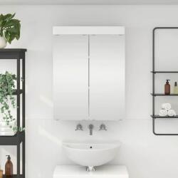 vidaXL Dulap cu oglinda pentru baie TULUM Alb lucios 60 x 16, 5 x 78 cm GartenMobel Dekor (880365)