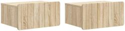 vidaXL Set 2 noptiere suspendate stejar sonoma, 49 x 34, 5 x 24 cm (898280)