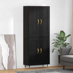 vidaXL Bufet Stejar Negru 69, 5 x 34 x 90 cm Lemn compozit GartenMobel Dekor (3402757) Comoda