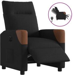 vidaXL Fotoliu rabatabil electric, negru, material textil GartenMobel Dekor (3323992)