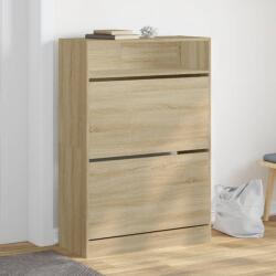 vidaXL Pantofar cu 2 sertare rabatabile, stejar sonoma, 80x34x116 cm GartenMobel Dekor (3214408) Pantofar