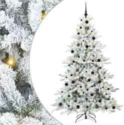 vidaXL Brad de Craciun artificial cu ramuri articulare Alb 210 cm GartenMobel Dekor (3397732)