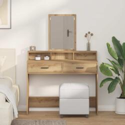 vidaXL Masa de Machiaj cu sertar Stejar Artizanal 100 x 41 x 140 cm GartenMobel Dekor (865153)