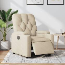 vidaXL Fotoliu rabatabil electric, crem, material textil GartenMobel Dekor (3204695)