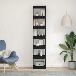 vidaXL Dulap pentru carti Stejar negru 40 x 30 x 198 cm Lemn compozit GartenMobel Dekor (862719) Biblioteca