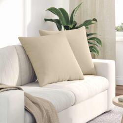 vidaXL Perne pentru canapea 2 pcs Crem 80 x 80 cm tesatura GartenMobel Dekor (42014073)