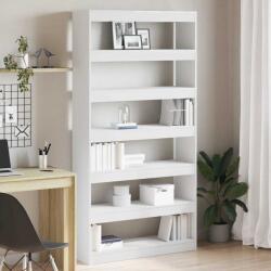 vidaXL Dulap pentru carti Alb 100 x 30 x 198 cm Lemn compozit GartenMobel Dekor (3333924) Biblioteca