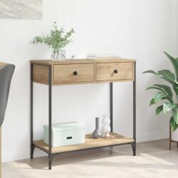 vidaXL Masa de consola cu sertar Stejar Artizanal 75 x 34, 5 x 75 cm GartenMobel Dekor (882249)