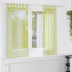 vidaXL Perdele din voile cu tabla 2 buc Verde mar GartenMobel Dekor (4102252)