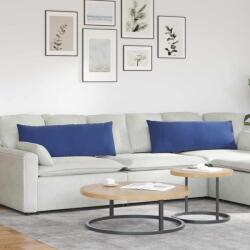 vidaXL Perne pentru canapea 2 pcs Albastru Politie 120 x 40 cm GartenMobel Dekor (42013810)